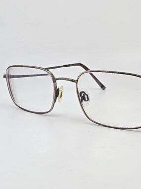 Flexon Benjamin 600 033 Gunmetal Rectangular Eyeglasses Frame 54-18-140